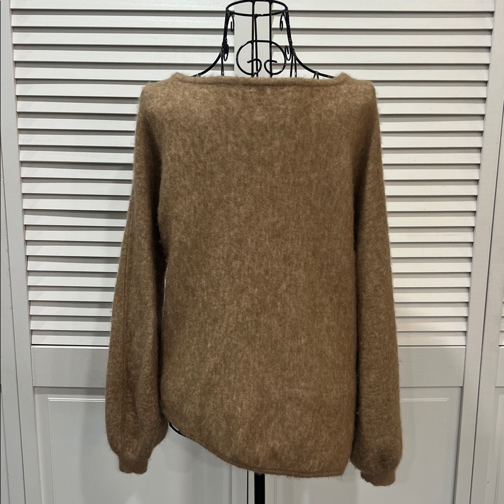 MES DEMOISELLES Paris Asymmetrical Meridien Alpaca & Wool Blend Sweater ๐ฆ 4-6 US - Picture 5 of 15